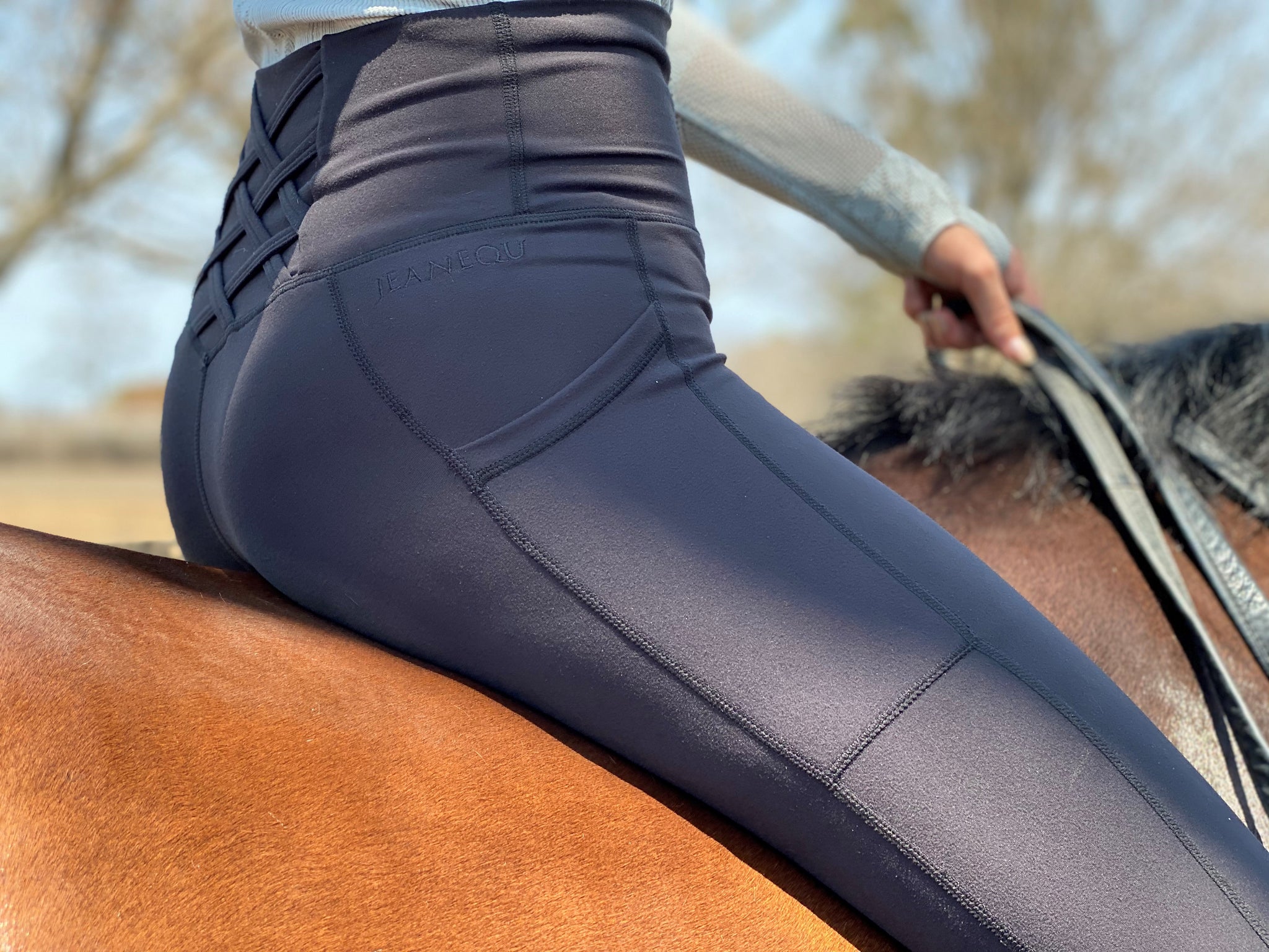 Horse Riding Tights - Equestrian leggings with stylish Jean Equ design –  JEAN EQU
